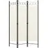 Hecate 3 Panel Room Divider - Cream White, Fabric