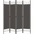 Hecate 4-Panel Room Divider - Anthracite, Fabric