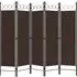 Hecate 5-Panel Room Divider - Brown, Fabric