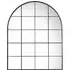 Helena Arch Window Wall Mirror - Black