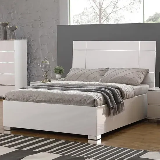Helena King Size Bed Frame - White