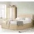 Helena Ottoman Double Bed Frame with Storage - Oak