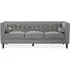 Helix 3-Seater Sofa - Grey, Velvet