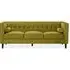Helix 3-Seater Sofa - Olive, Velvet