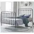 Helki Double Bed Frame - Silver, Metal
