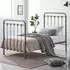 Helki Single Bed Frame - Silver, Metal