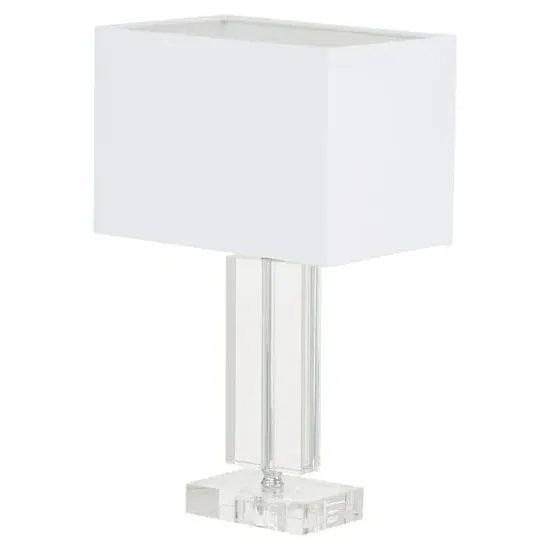 Helna Table Lamp with Crystal Base - White image
