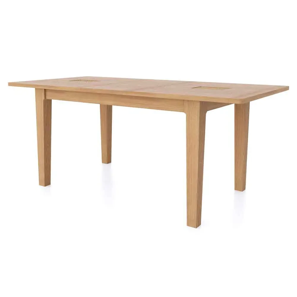 Helvane Solid Wood Extendable Dining Table - Oak product