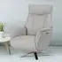 Hendon Electric Recliner Chair with Swivel - Platinum, Leather
