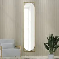 Henri Tall Wall Mirror - Gold, MDF alternate view