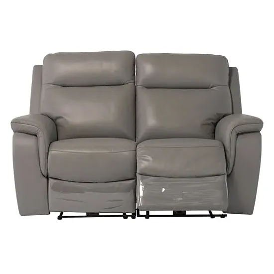 Henrika 2-Seater Electric Recliner Sofa - Grey, Faux Leather image