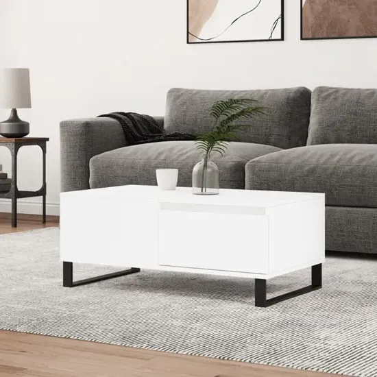 Henry Coffee Table with Storage - White