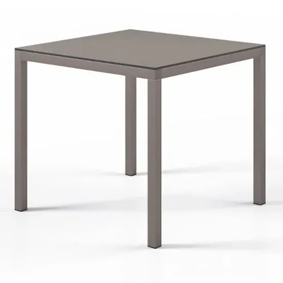Henry Glass Square Dining Table - Turtle Dove image