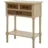Heritox 3 Drawer Console Table - Pearl White, Pine Wood