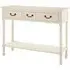 Heritox 3 Drawer Console Table - Vintage Cream, Pine Wood