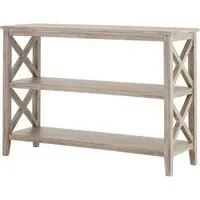 Heritox 3-Shelf Bookcase - Weathered Natural, Pine Wood