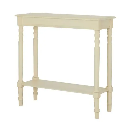 Heritox Console Table - Antique White, Pine Wood image