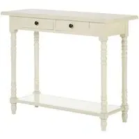 Heritox Console Table with 2 Drawers - Antique White