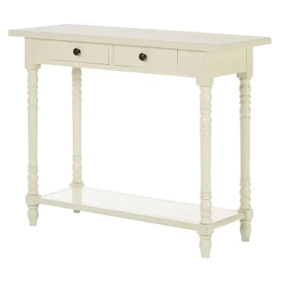 Heritox Console Table with 2 Drawers - Antique White