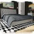 Heron King Size Bed Frame - Grey, Linen