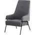 Herriman Velvet Bedroom Chair - Ash