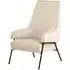 Herriman Velvet Bedroom Chair - Cream