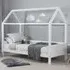Herrin Single Bed Frame - White, Wood