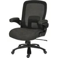 Hershey Fabric Office Chair with Lumbar Support - Black, Mesh