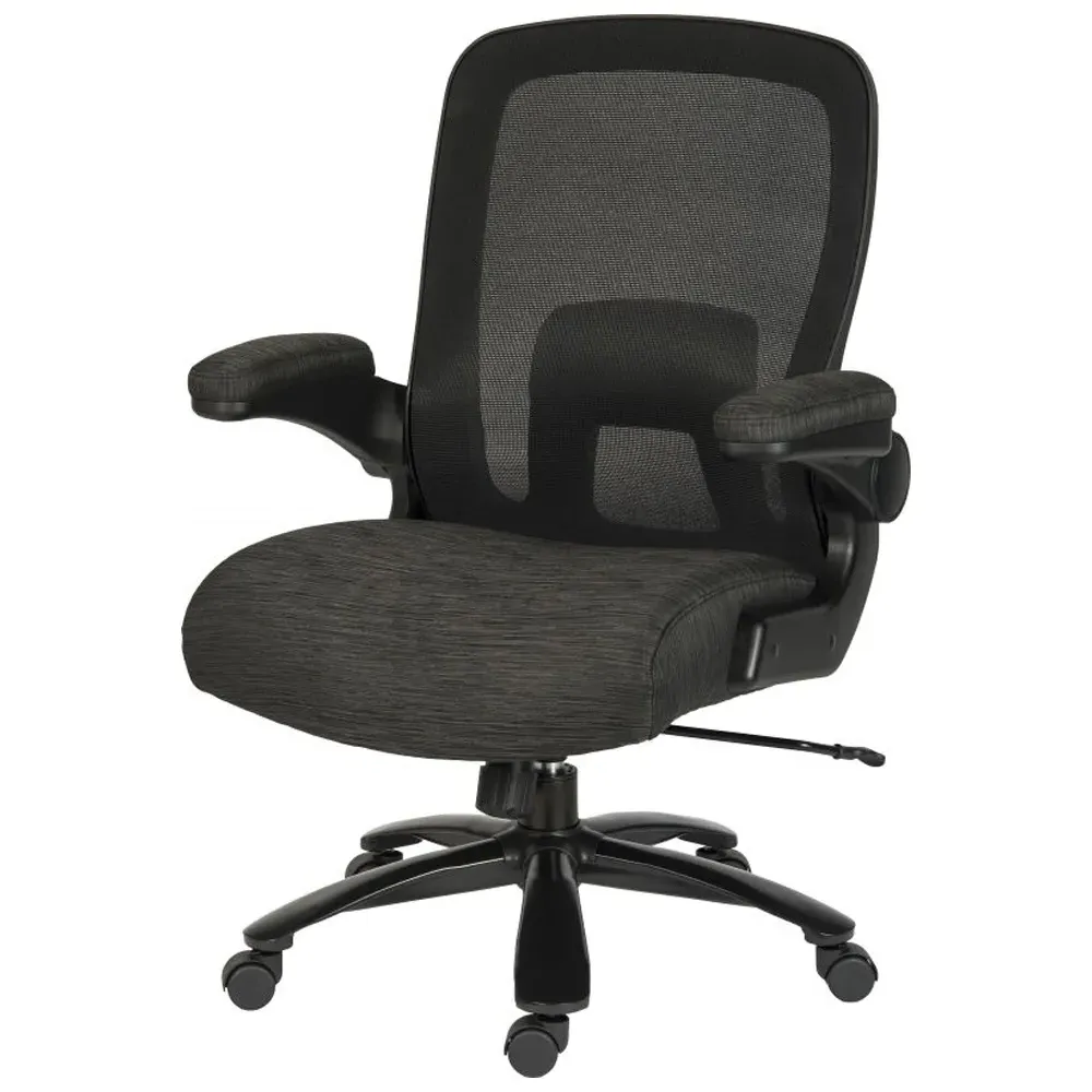 Hershey Fabric Office Chair with Lumbar Support - Black, Mesh image