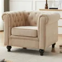 Hertford 1-Seater Sofa - Stone, Fabric
