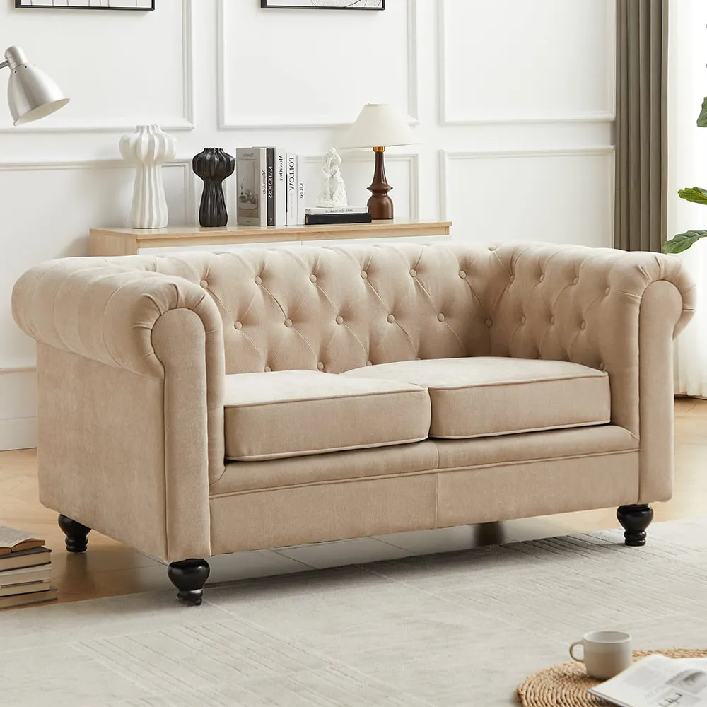 Hertford 2-Seater Sofa - Stone, Fabric
