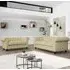 Hertford 3+2 Seater Sofa Set - Ivory, Faux Leather