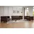 Hertford 3+2+1 Seater Sofa Set - Brown, Faux Leather