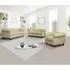 Hertford Chesterfield 3+2+1 Sofa Set - Ivory, Faux Leather