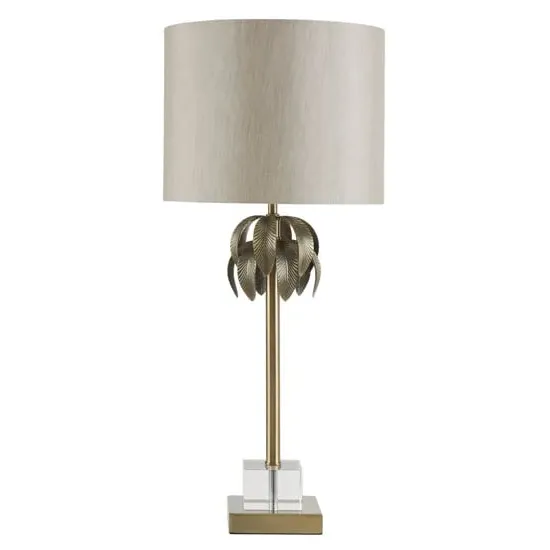 Herto Tree Shaped Table Lamp - Grey, Steel
