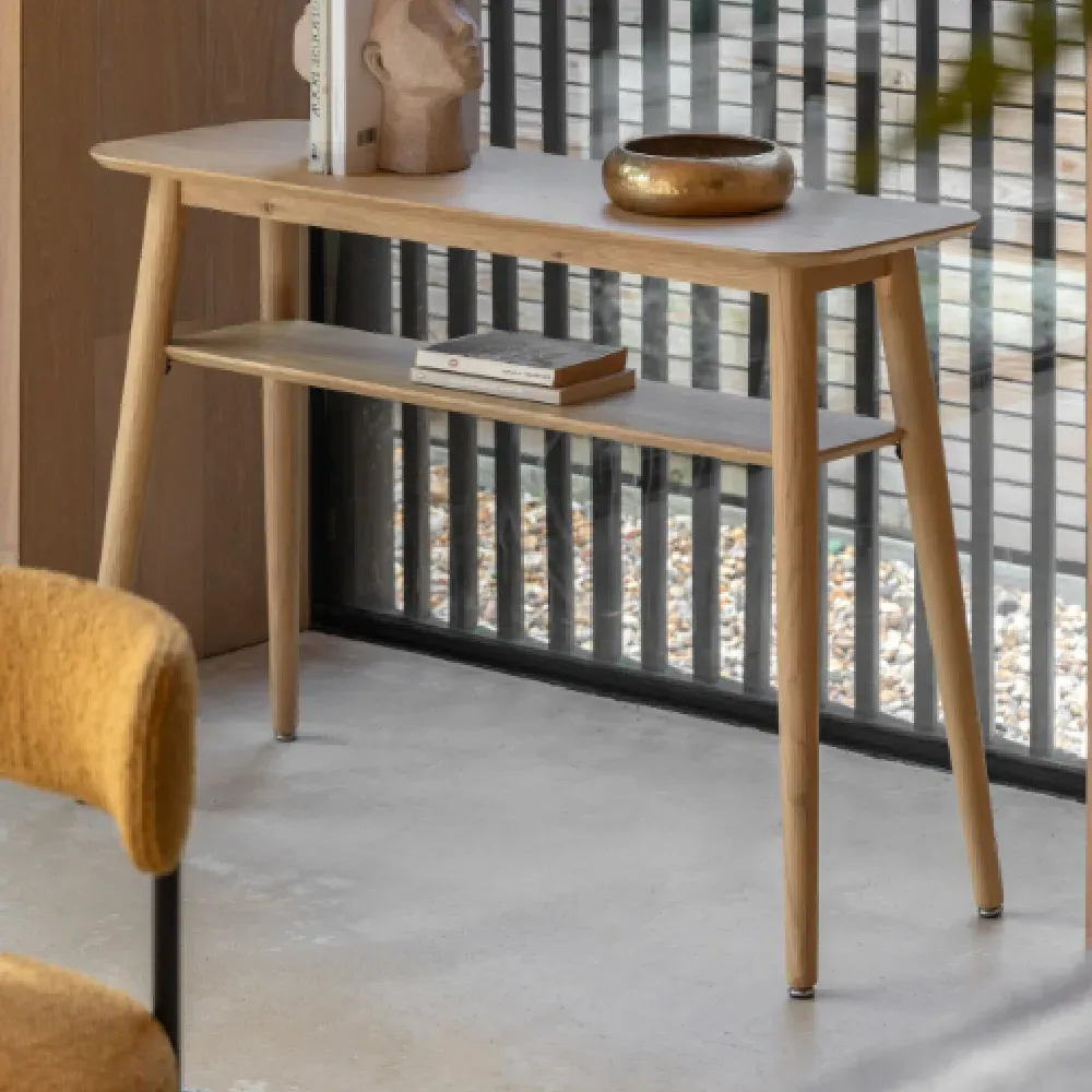 Hervey Console Table - Natural, Oak Veneer product