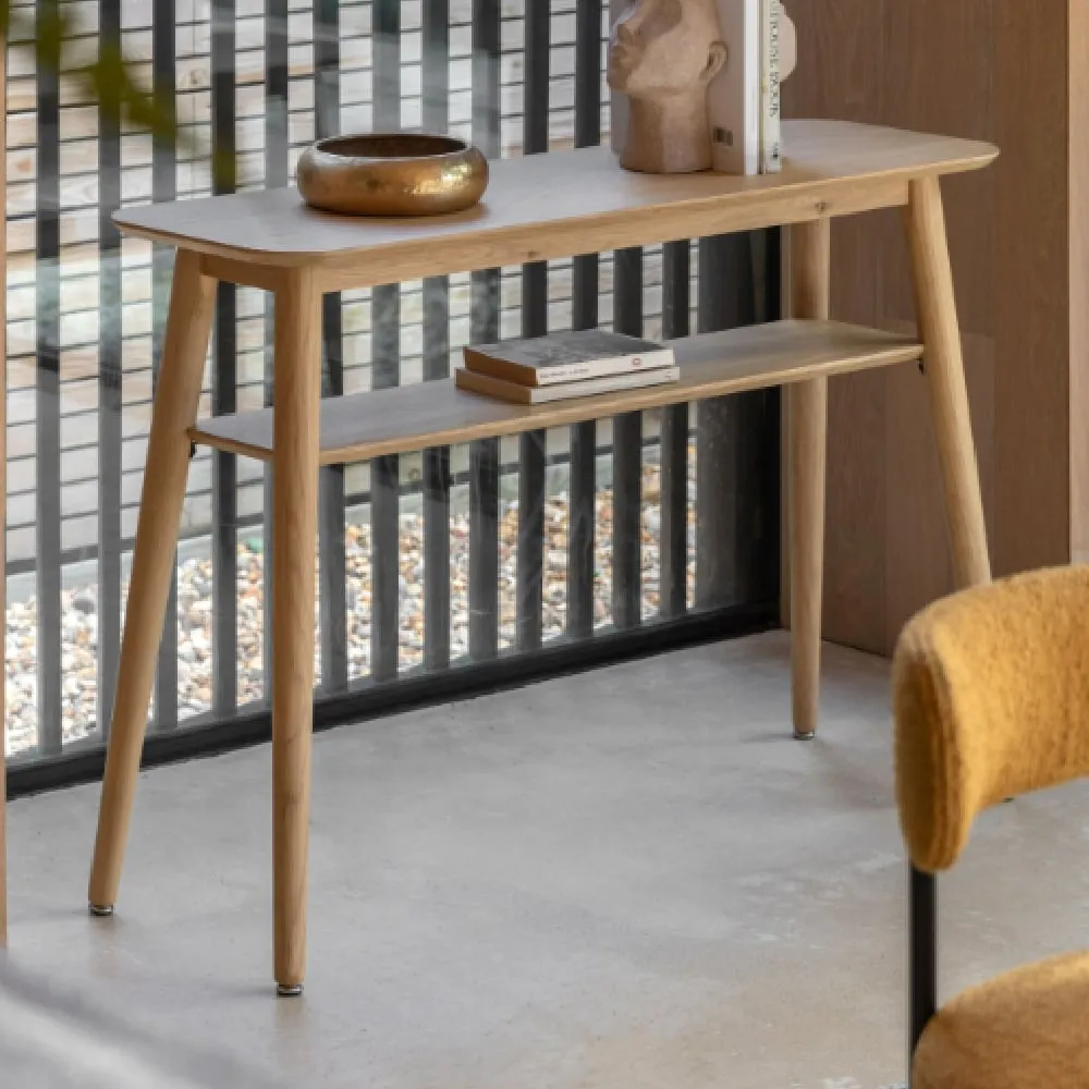 Hervey Console Table - Natural, Oak