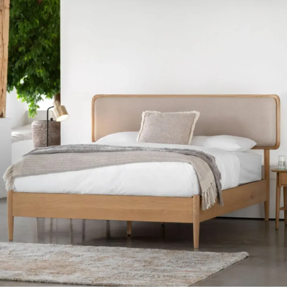 Hervey Double Bed Frame - Natural, Oak