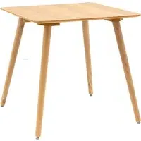 Hervey Square Dining Table - Natural, Oak Veneer alternate view