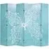 Hessa Folding Room Divider - Butterfly Blue, Canvas