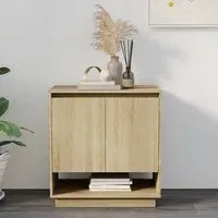 Hestia Wooden Sideboard with 2 Doors - Sonoma Oak