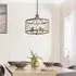 Heston 5 Light Pendant Light - Matt Black, Rustic Bronze