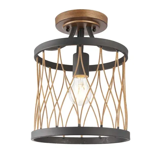 Heston Ceiling Lamp - Black, Brass product