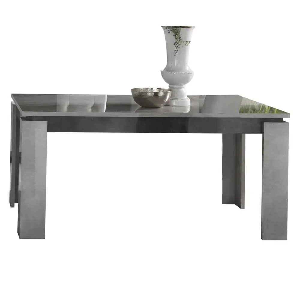 Heston Extendable Dining Table - Grey, High Gloss product