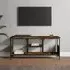 Hetty Small TV Stand with 2 Shelves - Smoked Oak