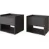 Hever Wall Hung Bedside Cabinets Pair - Anthracite, Wood
