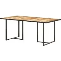 Hewez Large Dining Table - Natural, Mango Wood