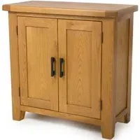 Hewitt 2-Door Storage Cabinet - Rustic Oak