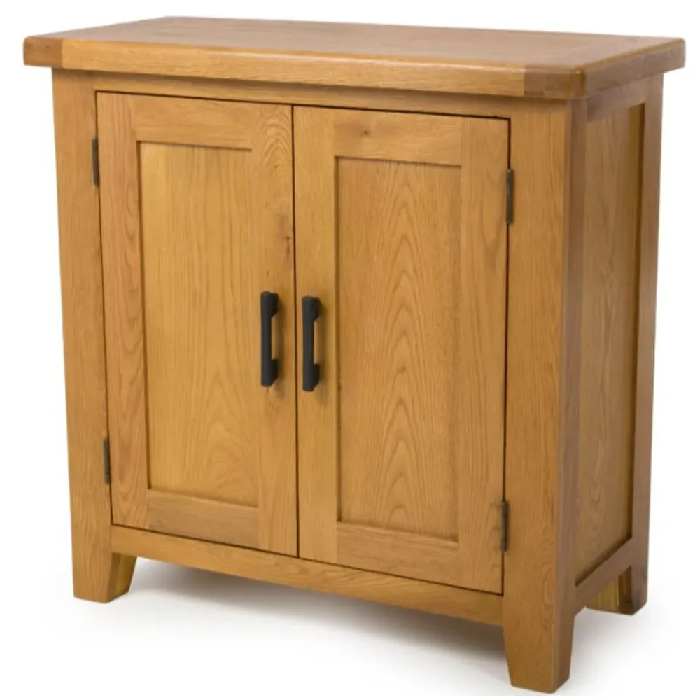 Hewitt 2-Door Storage Cabinet - Rustic Oak image