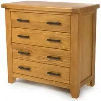 Hewitt 4 Drawer Chest - Rustic Oak